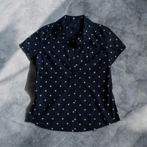 Tommy Hilfiger Women’s Polka Dot Button-Up Shirt